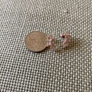 Rose Gold Colored mini crawler earrings